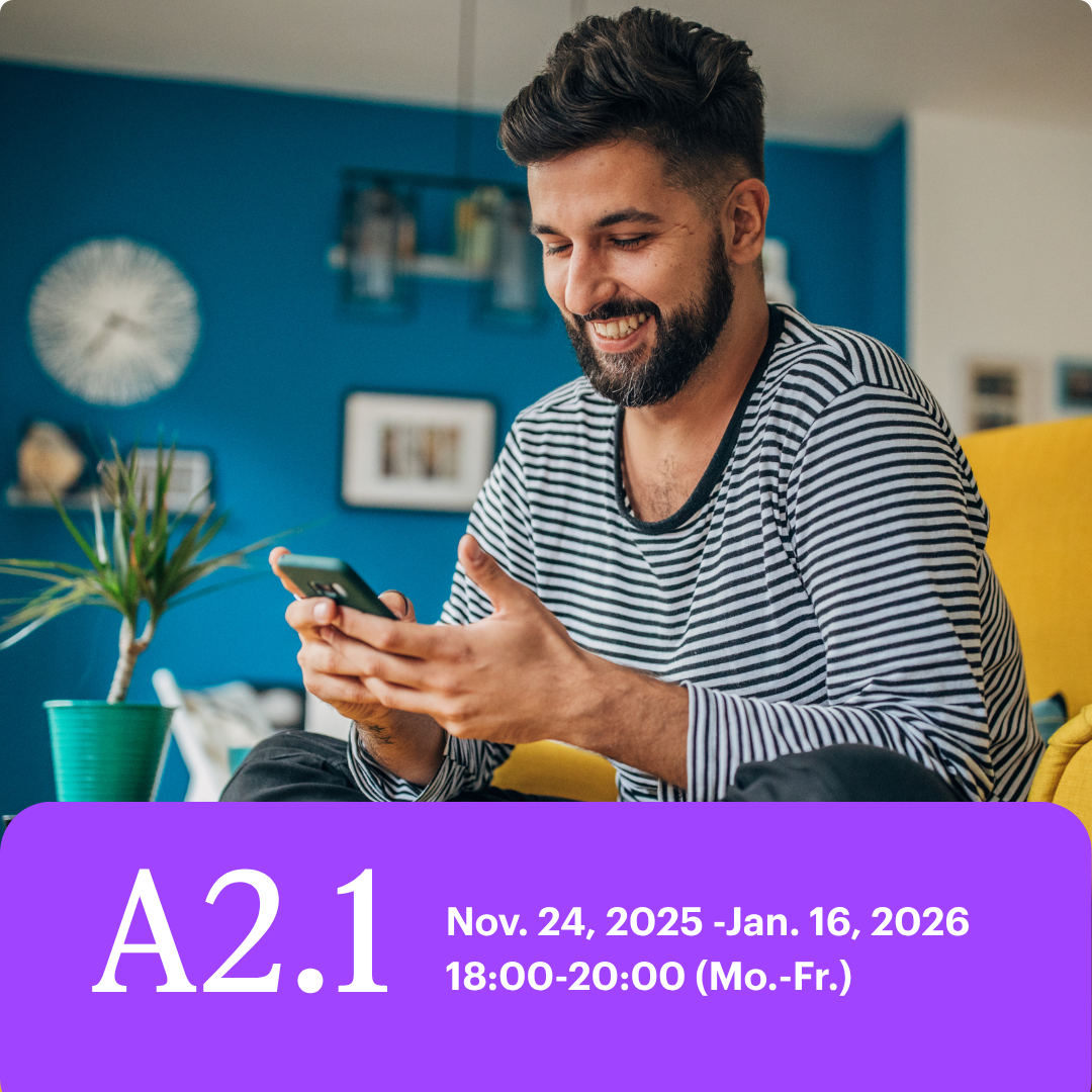 Module A2.1 – Start Date Nov. 24 2025, 18:00-20:00